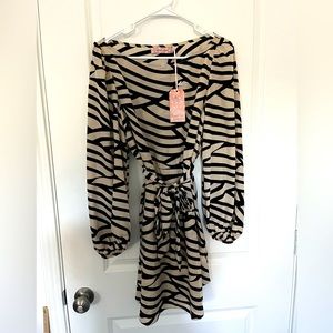 Anthropologie Traffic People Lily Long Sleeve Mini Dress Size M NWT